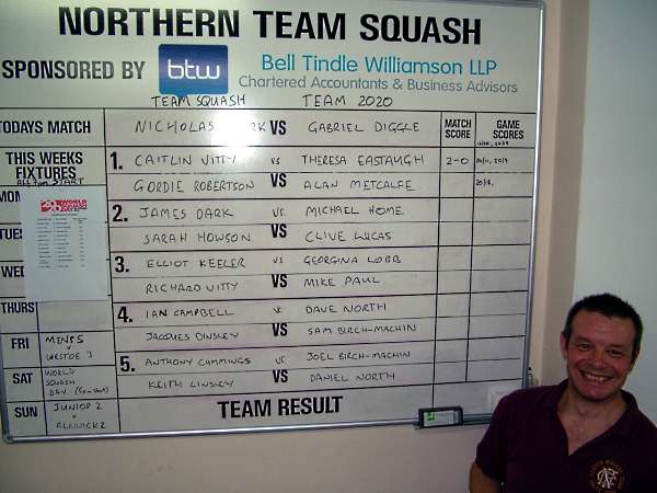 Northern Squash Club members enjoying World Squash Day 2012