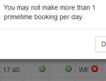 Allow multiple bookings