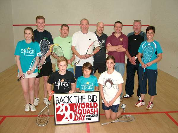 Northern Squash Club members enjoying World Squash Day 2012